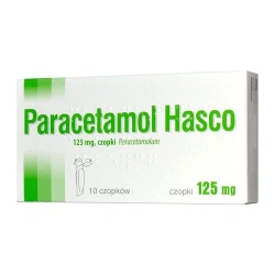 Paracetamol Hasco 125 mg 10 czopków – na ból i gorączkę