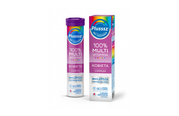 Plusssz 100% Multiwitamina Kobieta Complex x 20 tabletek musujących