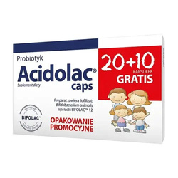 Acidolac caps 20 kapsułek + 10 GRATIS