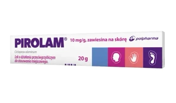 Pirolam 1% zawiesina na skórę 20 g – skuteczne leczenie grzybicy skóry