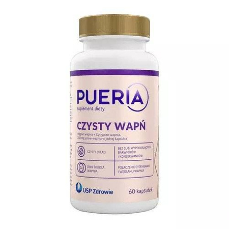 PUERIA Czysty wapń 60 kapsułek