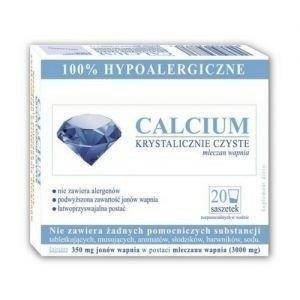 Calcium Krystalicznie Czyste 20 saszetek – wapń w saszetkach Uniphar
