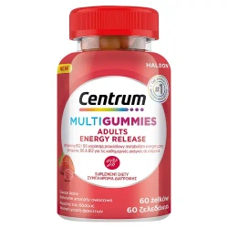 Centrum MultiGummies Adults Energy Release 60 sztuk – witaminy B i D wspierające metabolizm i redukcję zmęczenia