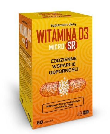 Witamina D3 microSR 60 kapsułek