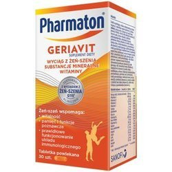 Pharmaton Geriavit x 30 tabl. (Data ważności: 31.10.2025 r.)