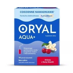 Oryal Aqua+ wiśnia z wanilią  14 saszetek