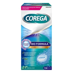Corega Tabs Bio Formula 4w1 – 136 tabletek do czyszczenia protez zębowych