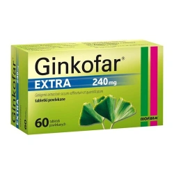 Ginkofar Extra 240 mg, 60 tabletek powlekanych