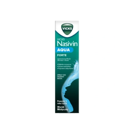 Vicks Nasivin Aqua Forte 120 ml – spray do higieny nosa z aloesem