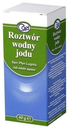 Wodny roztwór jodu (Płyn Lugola)  40 g   Coel 
