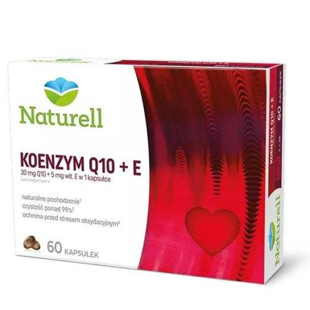 NATURELL Koenzym Q-10 z Witaminą E  60 kapsułek