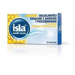 Isla-Medic acute miodowo-cytrusowa x 20 pastyl.