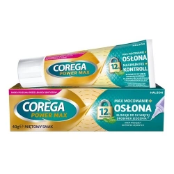 Corega Power Max Mocowanie + Osłona – krem mocujący do protez zębowych 40 g