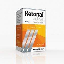 Ketonal Active 50mg x 10 kaps.