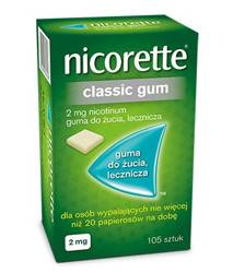 Nicorette Classic Gum 2 mg 105 szt.