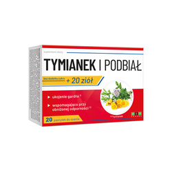 Tymianek i Podbiał  + 20 ziół 20 pastylek do ssania