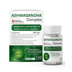 Ashwagandha Complex – naturalne wsparcie odporności na stres i układu nerwowego 60 kapsułek Domowa Apteczka