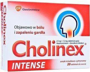 Cholinex Intense miod.-cytryn.x 20 pastyl.