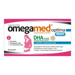 Omegamed Optima Start 30 kapsułek – DHA, foliany, wit. D