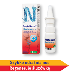 Septanazal dla dorosłych 1 mg+50 mg/ml aerozol do nosa 10ml