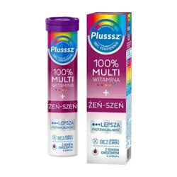 Plusssz 100% Multiwitamina + Żeń-Szeń  20 tabletek musujących