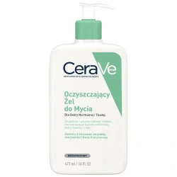 Cerave Oczyszczający Żel do Mycia z Ceramidami – żel do twarzy i ciała 473 ml, oczyszczanie i nawilżenie skóry