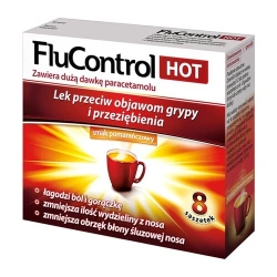 Flucontrol Hot proszek do sporządzania roztworu doustnego 8 saszetek