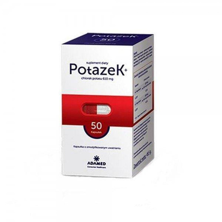 Potazek 610mg x  50 kaps.