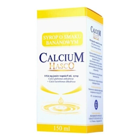 Calcium HASCO Syrop bananowy 150 ml