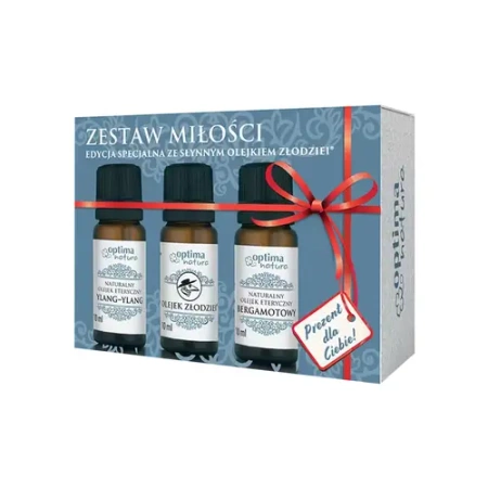 Zestaw Miłości olejki do aromaterapii (Ylang-Ylang, Złodziei, Bergamota) OPTIMA NATURA 3 x 10 ml