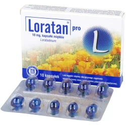 Loratan pro 10mg 10 kapsułek