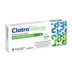 Clatra Allergy 20 mg; 10 tabletek