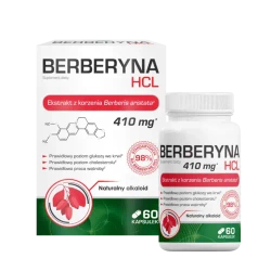 Berberyna HCL–Naturalne wsparcie dla metabolizmu i zdrowia serca 60 kapsułek
