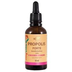 MyVita Propolis Forte bezalkoholowy 10% z miodem manuka 50 ml