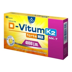 D-Vitum forte Max 4000j.m.+ K2 60 kapsułek