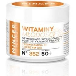 Mincer Pharma Witaminy młodości No. 352 Stymulująco-wygładzający półtłusty krem do twarzy 50+ 50 ml