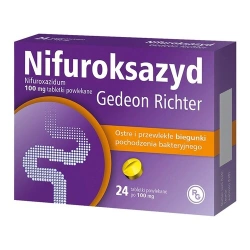 Nifuroksazyd Richter 100 mg 24 tabletek