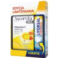 Zestaw Ascorvita Max (30 tabletek) Litorsal Forte (20 tabletek musujących)