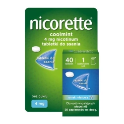 Nicorette Coolmint 4 mg 40 tabletek