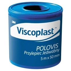 Viscoplast Polovis 5 m x 50 mm – wodoodporny jedwabny przylepiec medyczny
