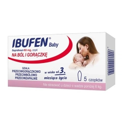 Ibufen Baby czopek doodbytniczy  60 mg 5 czopków