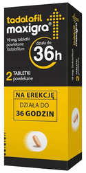 Tadalafil Maxigra 10 mg 2 tabletki