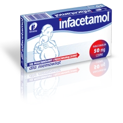 Infacetamol czopki 50 mg 10 sztuk