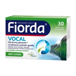 Fiorda Vocal 30 pastylek do ssania o smaku owoców leśnych