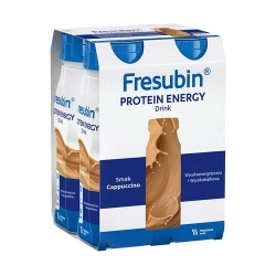 Fresubin Protein Energy Drink cappuccino 4 x 200 ml – wspomaga dietę osób niedożywionych lub zagrożonych niedożywieniem