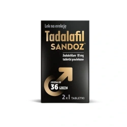 Tadalafil Sandoz 10 mg, 2 tabletki – wsparcie w zaburzeniach erekcji