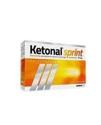 Ketonal Sprint 25mg x 12 sasz.