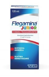 Flegamina Junior syrop smaku truskawkowym 120ml