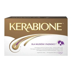 Kerabione 60 kapsułek dla włosów, paznokci i skóry