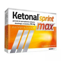 Ketonal Sprint max 50 mg 12 saszetek